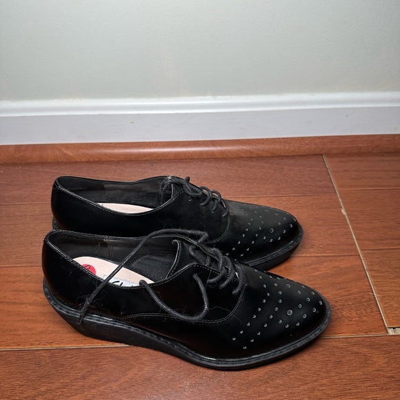 Clarks Narrative Size 8.5 Leather Flat Formal Shoes - Picture 2 of 4